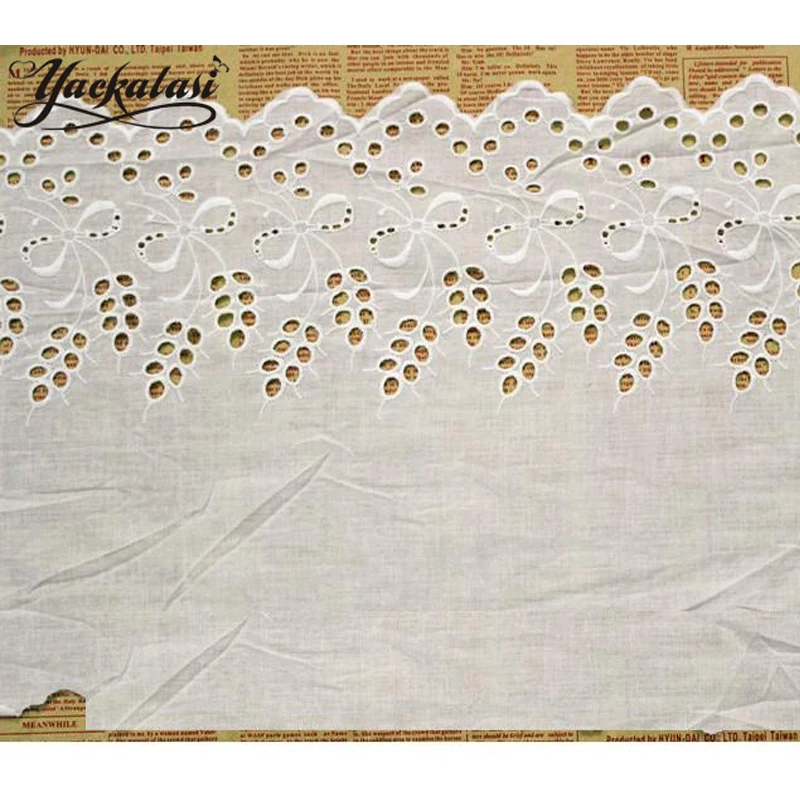 YACKALASI, 14 ярдов/партия, 100% хлопок, кружево, люверсы, вышивка, аппликация, Цветочная отделка, швейная одежда, кружево 27 см
YACKALASI, 14 ярдов/партия, 100% хлопок, кружево, люверсы, вышивка, аппликация, Цветочная отделка, швейная одежда, кружево 27 см