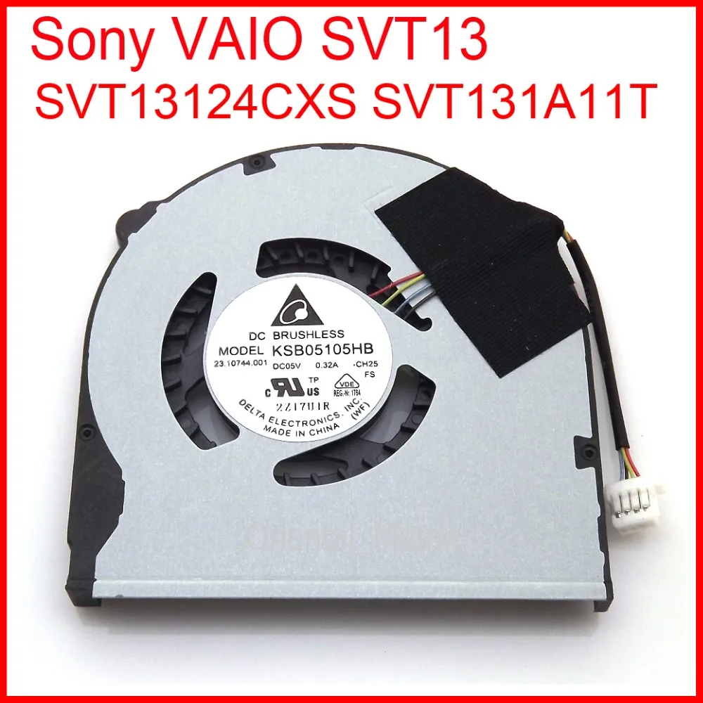 Free Shipping New KSB05105HB-CH25 DC5V 0.32A For Sony VAIO SVT13 SVT131A11T SVT13124CXS CPU Cooler Cooling Fan | Компьютеры и офис