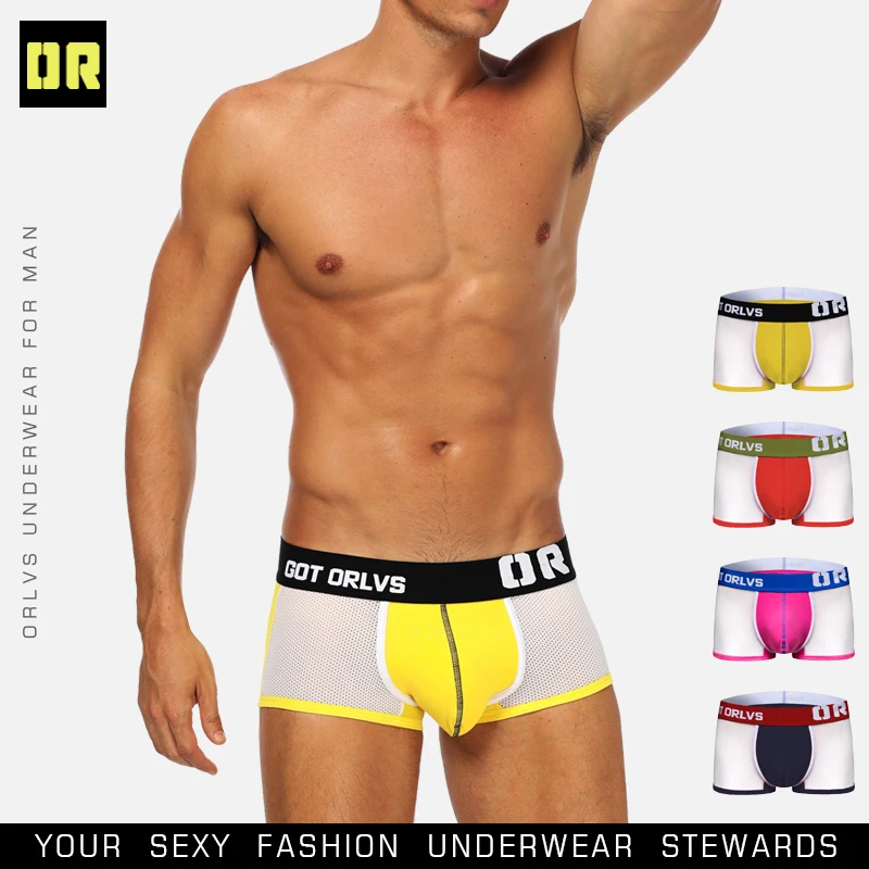 ORLVS Sexy Men Boxer Gay Underwear Soft Breathable Male Underwear Comfortable Solid Panties Underpants Cueca Boxershorts Homme
ORLVS Sexy Men Boxer Gay Underwear Soft Breathable Male Underwear Comfortable Solid Panties Underpants Cueca Boxershorts Homme