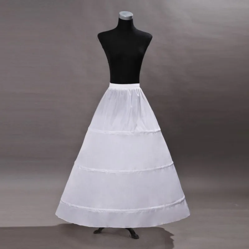 White Underskirt Bridal Petticoat Wedding Dress Prom Skirt Crinoline Fullness 3-Hoop Wedding Accessories
White Underskirt Bridal Petticoat Wedding Dress Prom Skirt Crinoline Fullness 3-Hoop Wedding Accessories