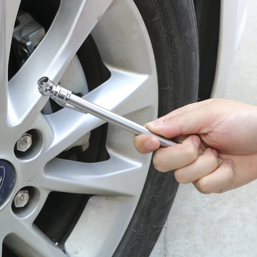 Pen Shape Car Styling Tire/Tyre air pressure Test Meter Pressure Gauge Universal Silver 5-50 PSI Tire Pressure Gauge Pen
Pen Shape Car Styling Tire/Tyre air pressure Test Meter Pressure Gauge Universal Silver 5-50 PSI Tire Pressure Gauge Pen
