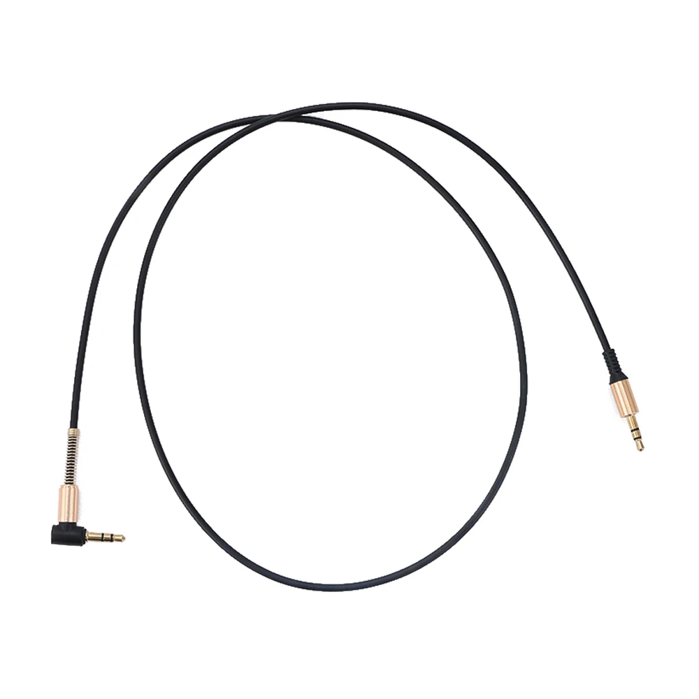 1 м 3 5 мм разъем штекер Aux аудио кабель 90 градусов прямоугольный золотой цвет для