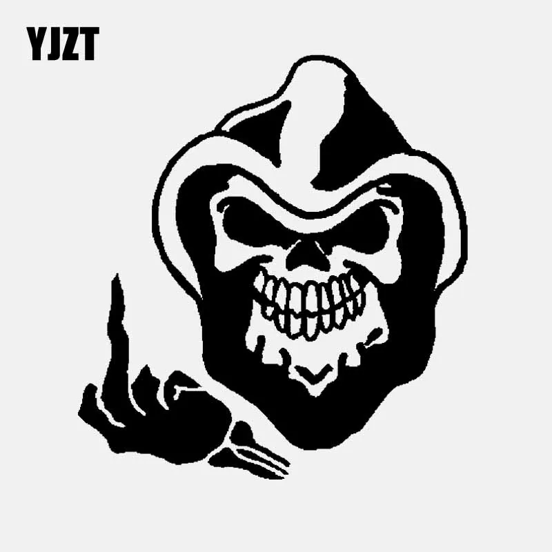 YJZT 13.8CM*15CM Skull Finger Evil Demon Decal Vinyl Window Car Sticker Black/Silver C3-1896
YJZT 13.8CM*15CM Skull Finger Evil Demon Decal Vinyl Window Car Sticker Black/Silver C3-1896