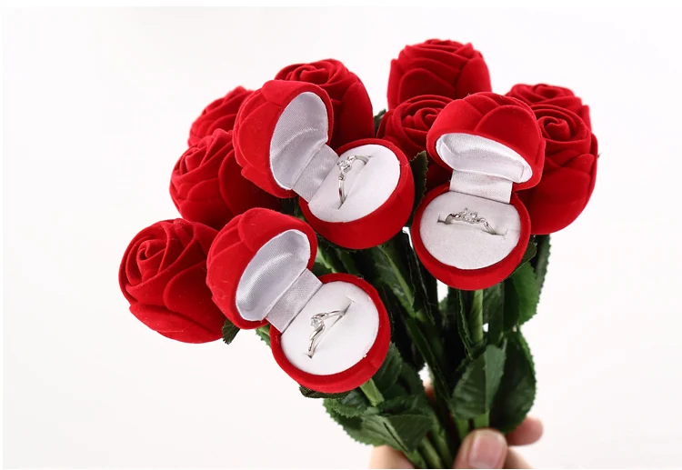 100pcs Novelty Red Rose Engagement Wedding Ring Box Earrings Pendants Jewelry Case Hot
100pcs Novelty Red Rose Engagement Wedding Ring Box Earrings Pendants Jewelry Case Hot