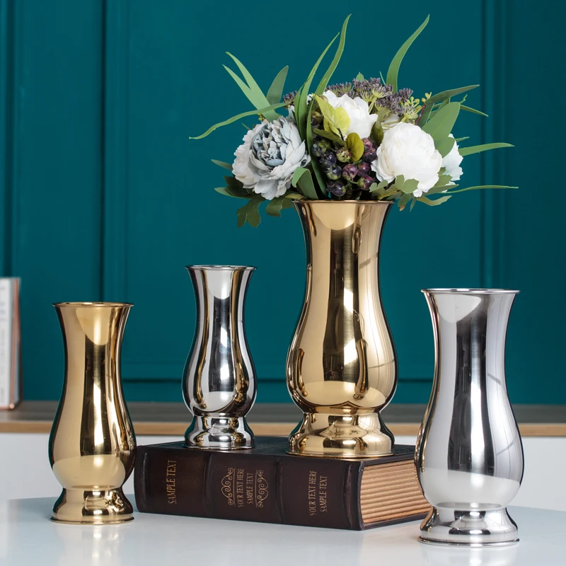 Chinese Style tabletop Vases Modern Minimalist Fashion Ornaments Crafts Decorative Stainless Steel Vase metal Flower Vases
Chinese Style tabletop Vases Modern Minimalist Fashion Ornaments Crafts Decorative Stainless Steel Vase metal Flower Vases