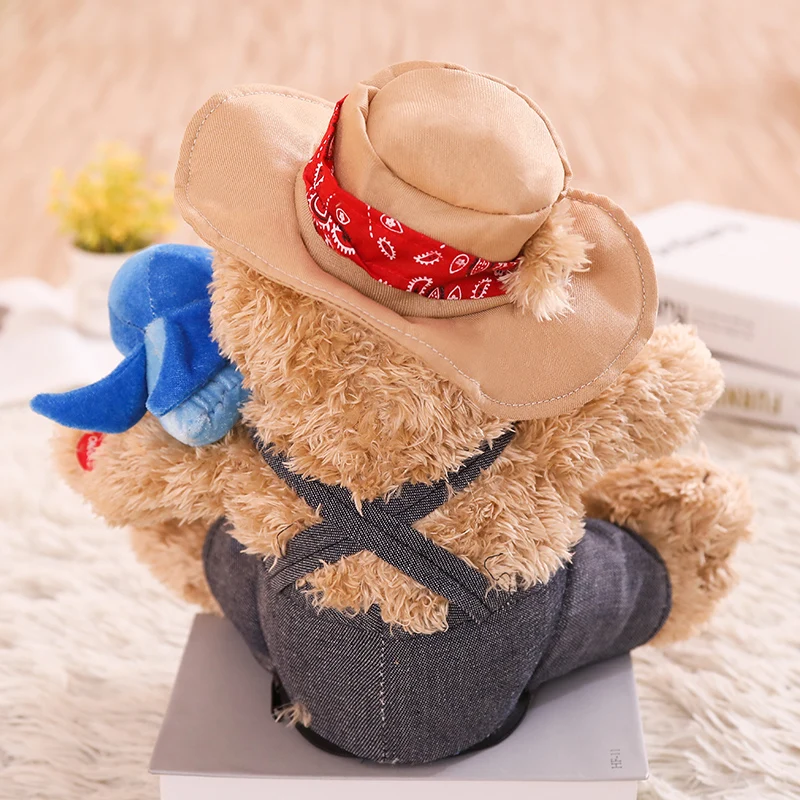 Talking Singing Cowboy bear speaking plush toys Electronic stuffed animals for children girls boys baby Tiara
Talking Singing Cowboy bear speaking plush toys Electronic stuffed animals for children girls boys baby Tiara