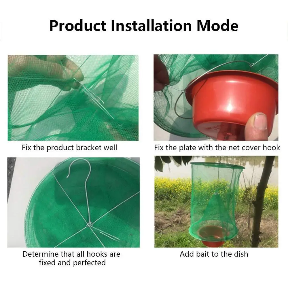 Ranch Fly Traps Catcher with Food Bait pot Flay Catcher Perfect for Horses and Farm Animals, Park, Restaurants
Ranch Fly Traps Catcher with Food Bait pot Flay Catcher Perfect for Horses and Farm Animals, Park, Restaurants