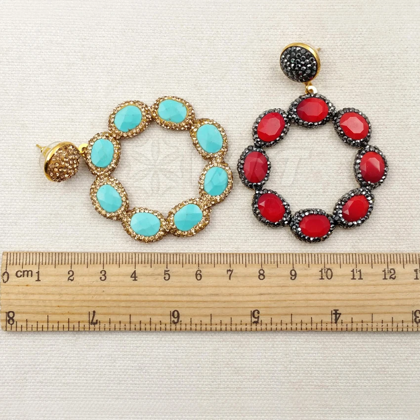 WT-RE036 WKT Wholesale Top Fashion 5Pairs For Lady Elegant Rhinestone Pave Jewelry Flower Shape Natural Stone Drop Earrings
WT-RE036 WKT Wholesale Top Fashion 5Pairs For Lady Elegant Rhinestone Pave Jewelry Flower Shape Natural Stone Drop Earrings