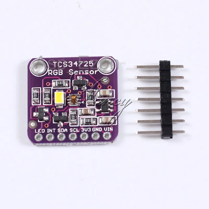 TCS34725 RGB Color Sensor with IR Filter and White CJMCU-34725 LED Development Board Module for Arduino R3
TCS34725 RGB Color Sensor with IR Filter and White CJMCU-34725 LED Development Board Module for Arduino R3