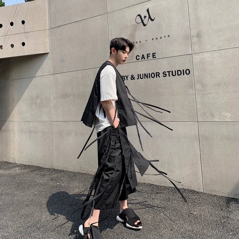 M-XL!! Summer alternative floating bandwidth Song Haren wide leg pants tide brand men's belt with skirt pants nine pants.
M-XL!! Summer alternative floating bandwidth Song Haren wide leg pants tide brand men's belt with skirt pants nine pants.