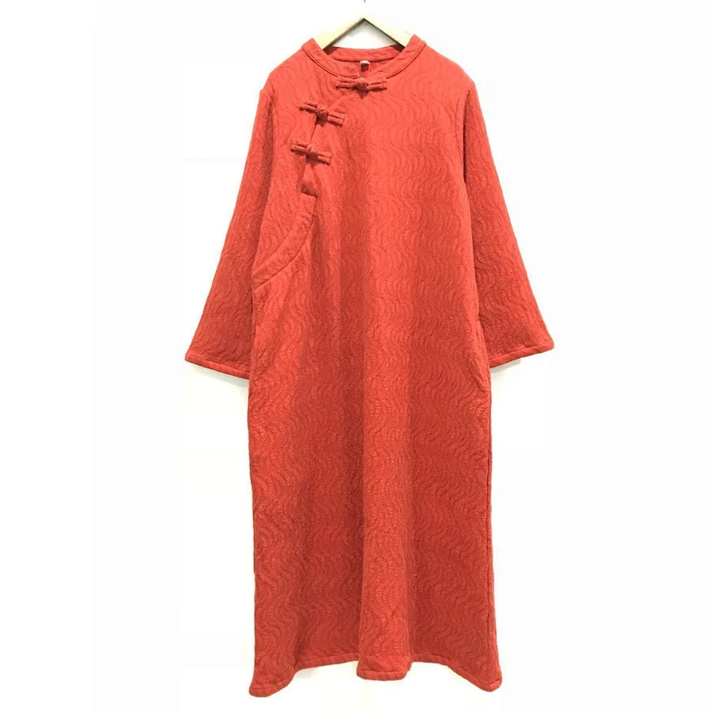 TaFiY Vestidos 2018 Women Spring Summer Dress Vintage Handmade Button A-line Long Sleeve Loose Dress Cotton Plus Size Long Robes
TaFiY Vestidos 2018 Women Spring Summer Dress Vintage Handmade Button A-line Long Sleeve Loose Dress Cotton Plus Size Long Robes