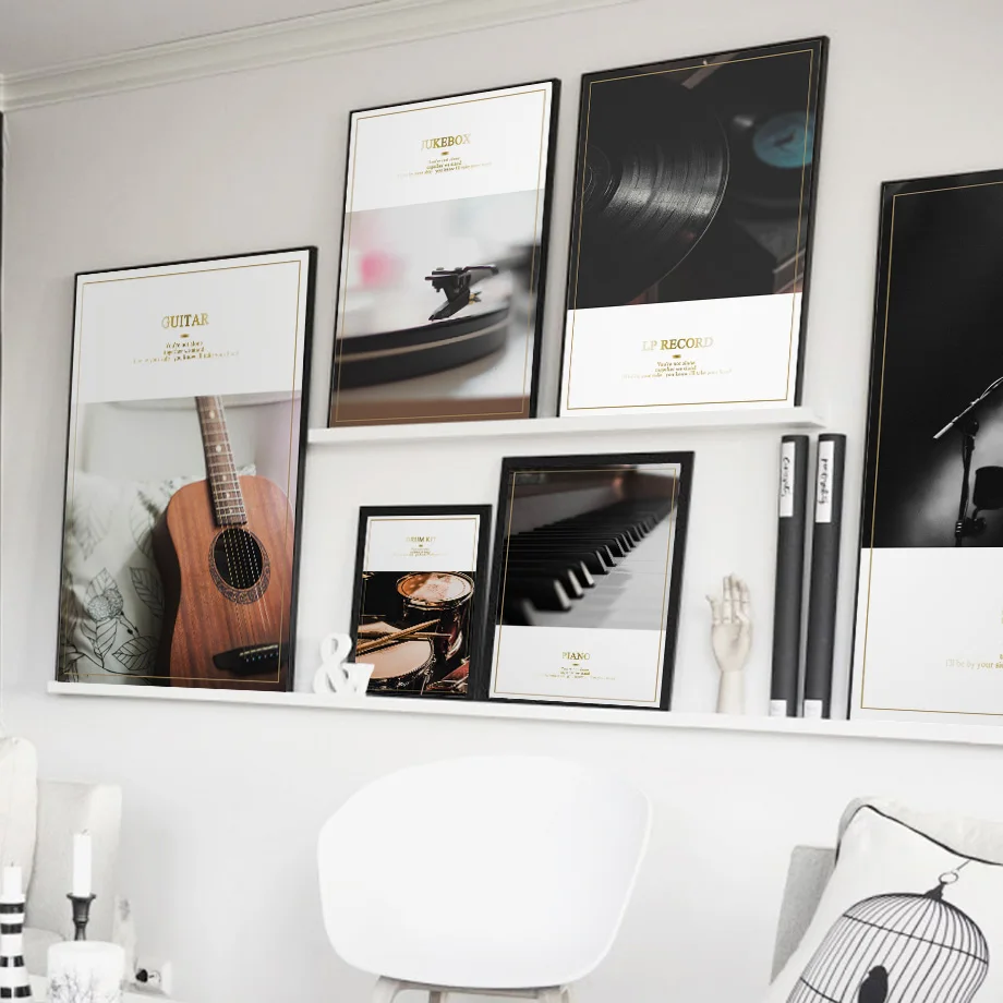Guitar Jukebox LP Piano Drum Microphone Wall Art Canvas Painting Nordic Posters And Prints Wall Pictures For Living Room Decor
Guitar Jukebox LP Piano Drum Microphone Wall Art Canvas Painting Nordic Posters And Prints Wall Pictures For Living Room Decor