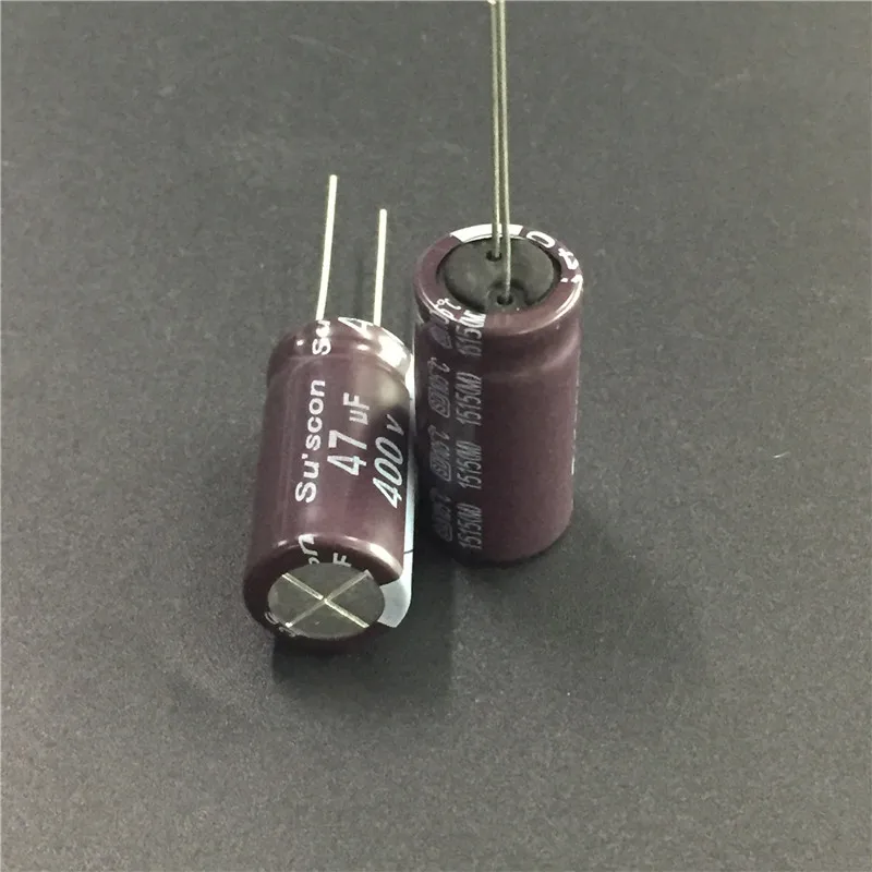 50pcs 47uF 400V Su'scon SD Series 12.5x26mm High Frequency Low Impedance 400V47uF Aluminum Electrolytic capacitor
50pcs 47uF 400V Su'scon SD Series 12.5x26mm High Frequency Low Impedance 400V47uF Aluminum Electrolytic capacitor