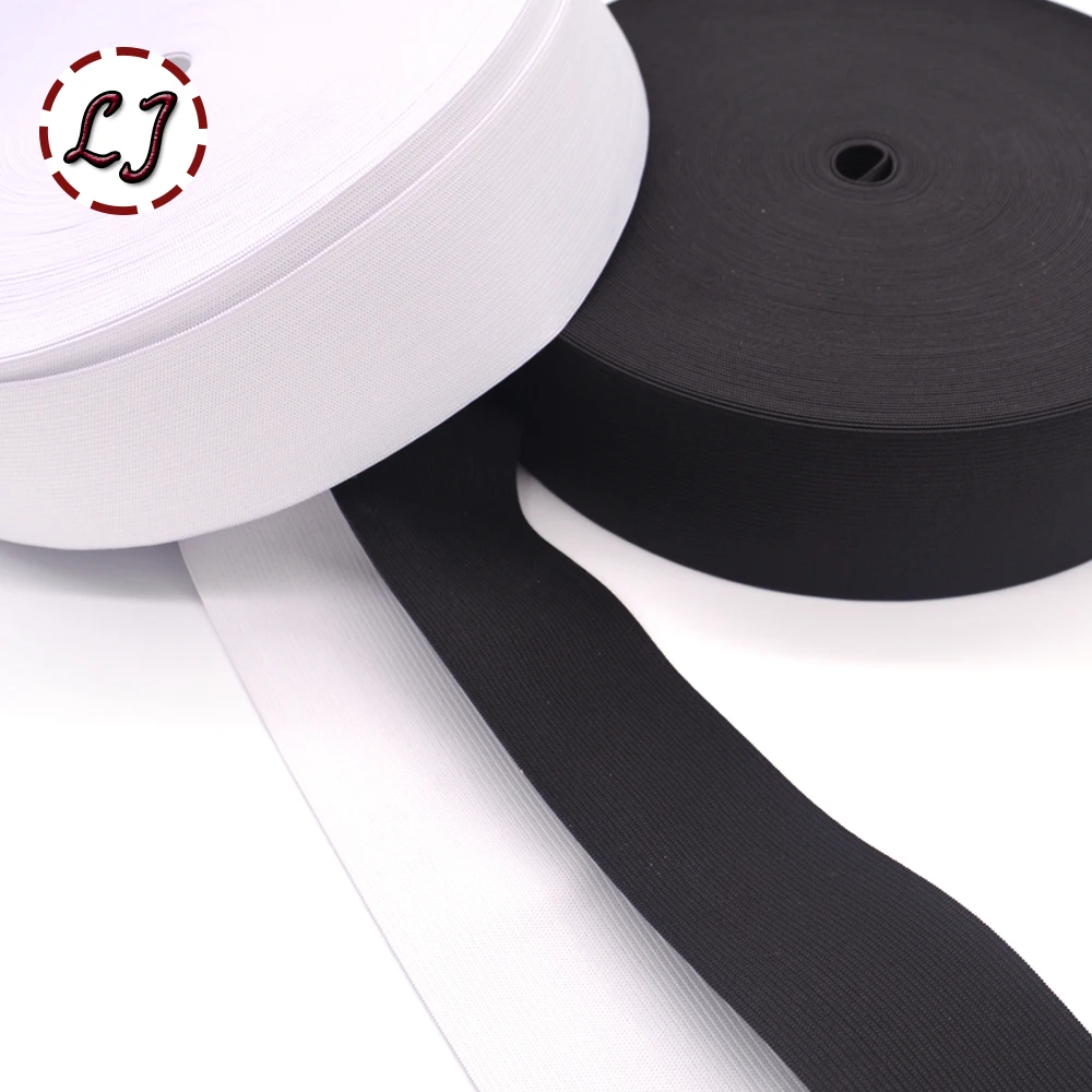 40mm/50mm/60mm/70mm/80mm 5yd/lot black white 8 yarn high quality elastic webbing band for home DIY elastic tape sew accessories
40mm/50mm/60mm/70mm/80mm 5yd/lot black white 8 yarn high quality elastic webbing band for home DIY elastic tape sew accessories