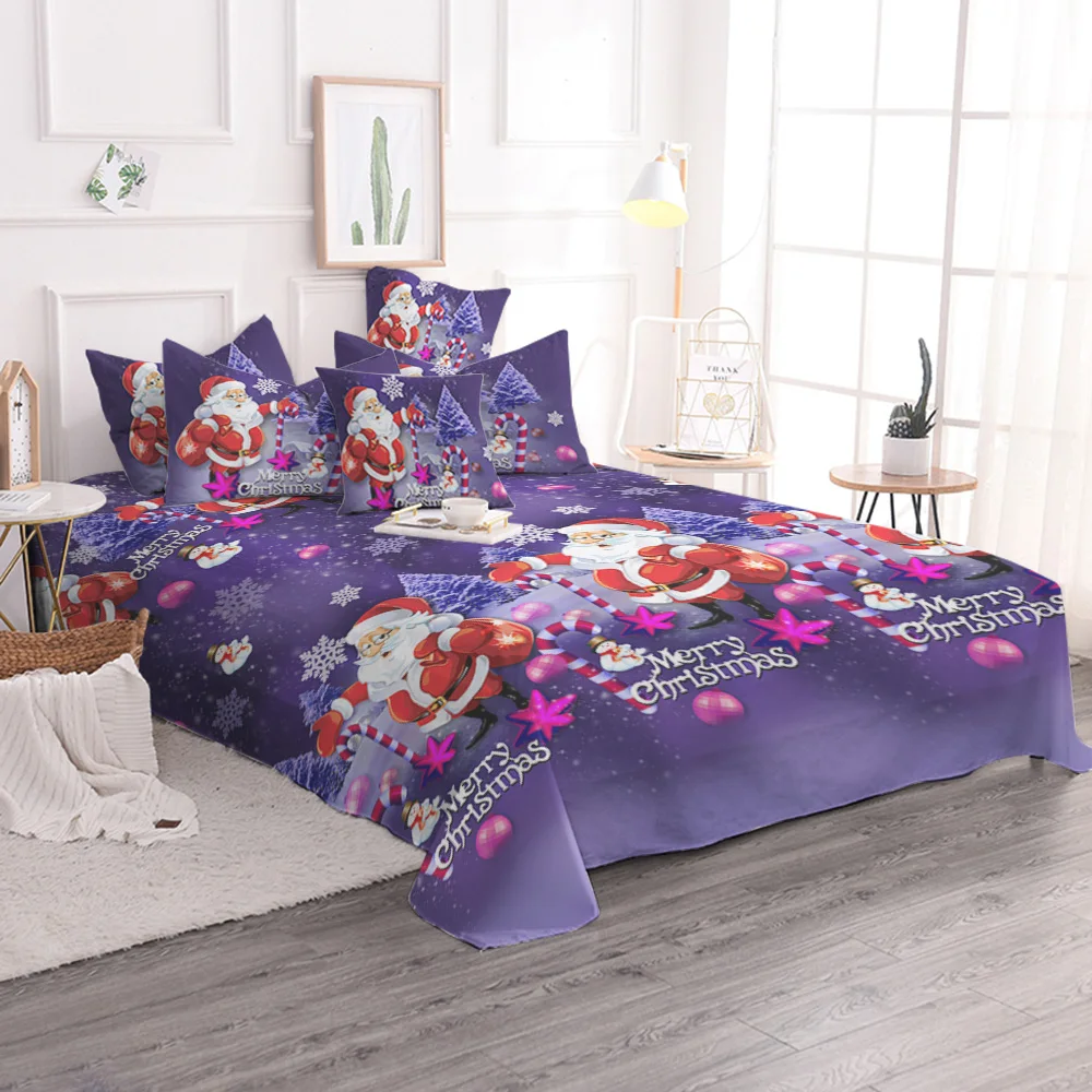 Merry Christmas Bedding Set 4Pcs Christmas Santa Clause Gift 3D Bedding Set Duvet Cover Elk Bed Sheet Pillowcase Covers E
Merry Christmas Bedding Set 4Pcs Christmas Santa Clause Gift 3D Bedding Set Duvet Cover Elk Bed Sheet Pillowcase Covers E