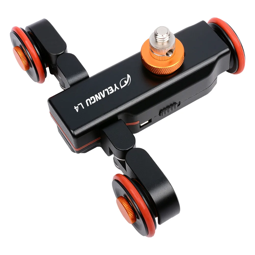 NEW Electric Dolly II generation 3-Wheel Pulley Video Car Rail Rolling Track Slider with Wireless Remote Control for iPhone DSLR
NEW Electric Dolly II generation 3-Wheel Pulley Video Car Rail Rolling Track Slider with Wireless Remote Control for iPhone DSLR