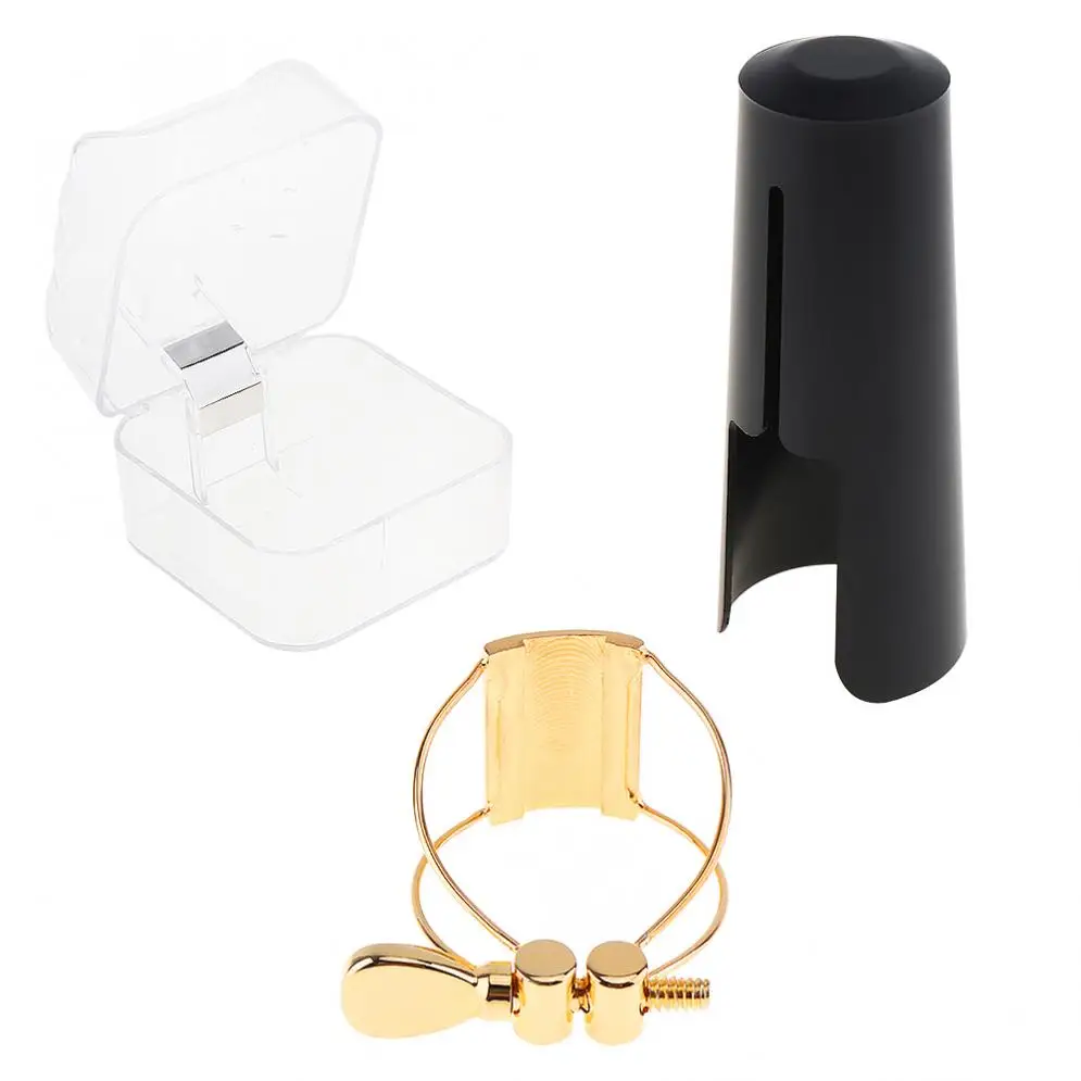 Gold-plated Durable Metal Ligature Tenor Sax Mouthpiece Clip with Plastic Cap for Tenor Saxophone
Gold-plated Durable Metal Ligature Tenor Sax Mouthpiece Clip with Plastic Cap for Tenor Saxophone