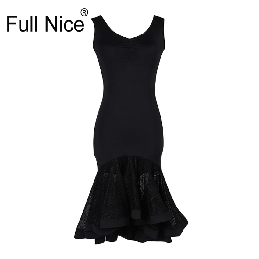 Women Girl Latin Dance Dress Black Lace Frill One-piece Gitba Lesson wear Rumba Samba waltz Tango practice competition
Women Girl Latin Dance Dress Black Lace Frill One-piece Gitba Lesson wear Rumba Samba waltz Tango practice competition