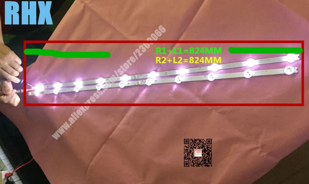 

10Pieces/lot NEW100% FOR 42-inch Backlight LED Strip 6916L-1385A/1386A /1387A/1388A for 42inche LG TV R1+L1=824MM R2+L2=824MM