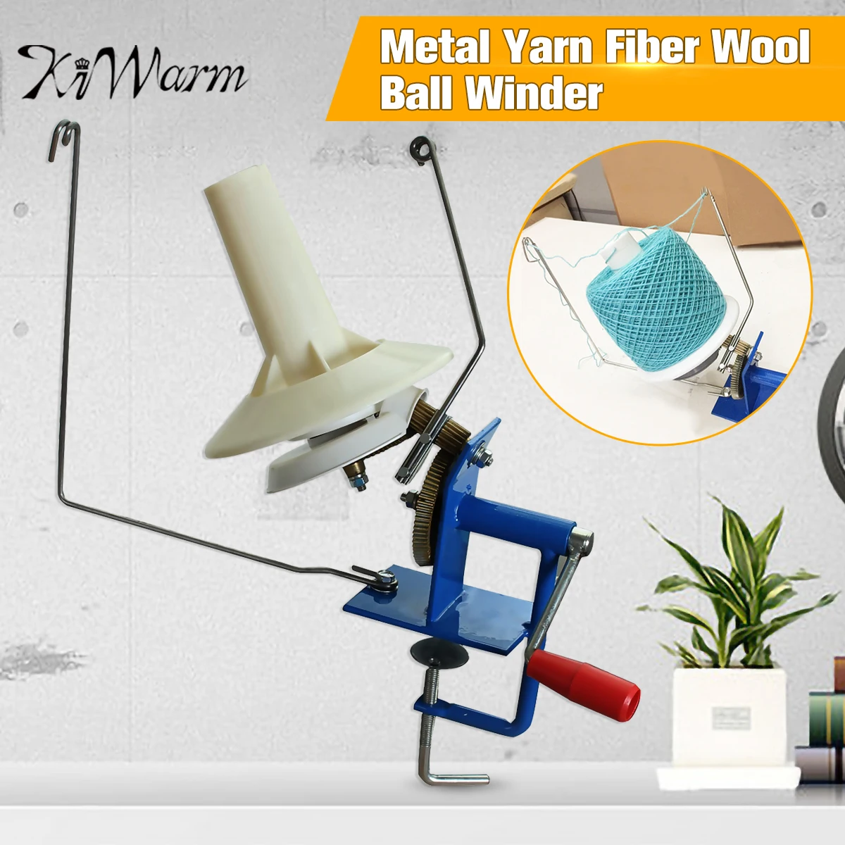 Large Metal Yarn Fiber String Ball Wool Hand Operated Cable Winder Machine Household Winder Holder Winder Fiber 10oz Heavy Duty
Large Metal Yarn Fiber String Ball Wool Hand Operated Cable Winder Machine Household Winder Holder Winder Fiber 10oz Heavy Duty