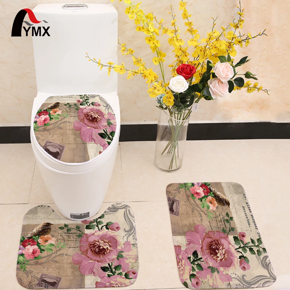 3pcs/lot Vintage Peony Painting Toilet Seat Cover Flannel Fabric Toilet Case Non-slip Mat Bathroom Products Home Decoration
3pcs/lot Vintage Peony Painting Toilet Seat Cover Flannel Fabric Toilet Case Non-slip Mat Bathroom Products Home Decoration
