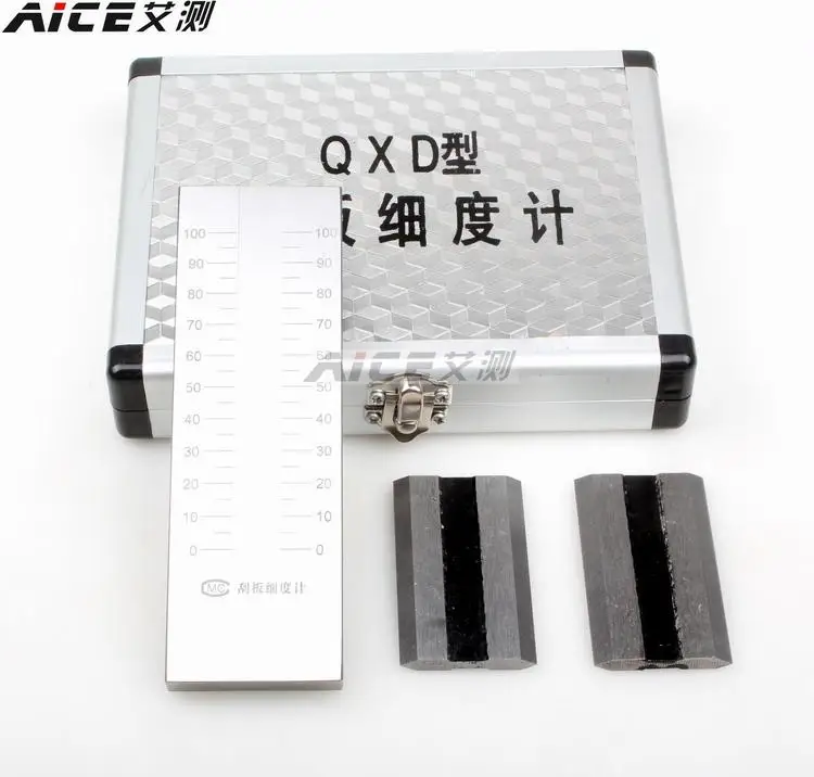 Stainless steel QXD scraper fineness meter 0-25/50/100/150 fineness board coating particle fineness meter
Stainless steel QXD scraper fineness meter 0-25/50/100/150 fineness board coating particle fineness meter