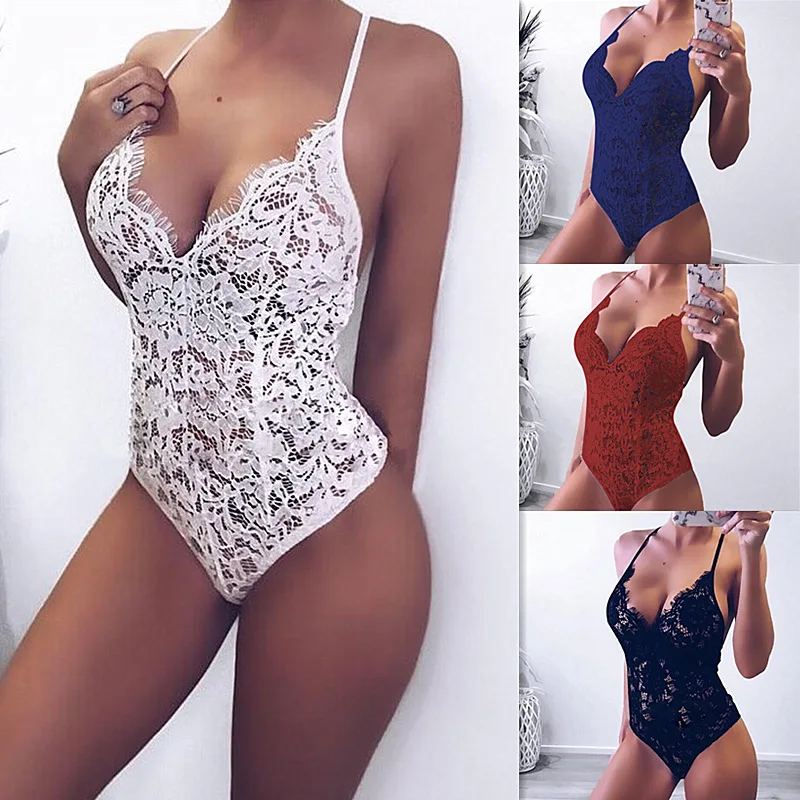 Women's Jumpsuit women bodysuit lace bodysuit sexy v-neck suspenders lace jumpsuits women's wear Hollow Out Lace Bodysuits
Women's Jumpsuit women bodysuit lace bodysuit sexy v-neck suspenders lace jumpsuits women's wear Hollow Out Lace Bodysuits