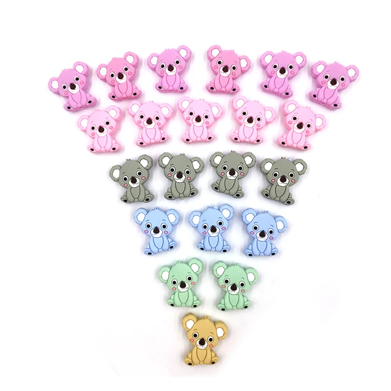 10pcs/Lot Silicone Teether Silicone Teething Pendant Silicone Christmas Nursing Gifts Silicone Koala Baby Teether
10pcs/Lot Silicone Teether Silicone Teething Pendant Silicone Christmas Nursing Gifts Silicone Koala Baby Teether