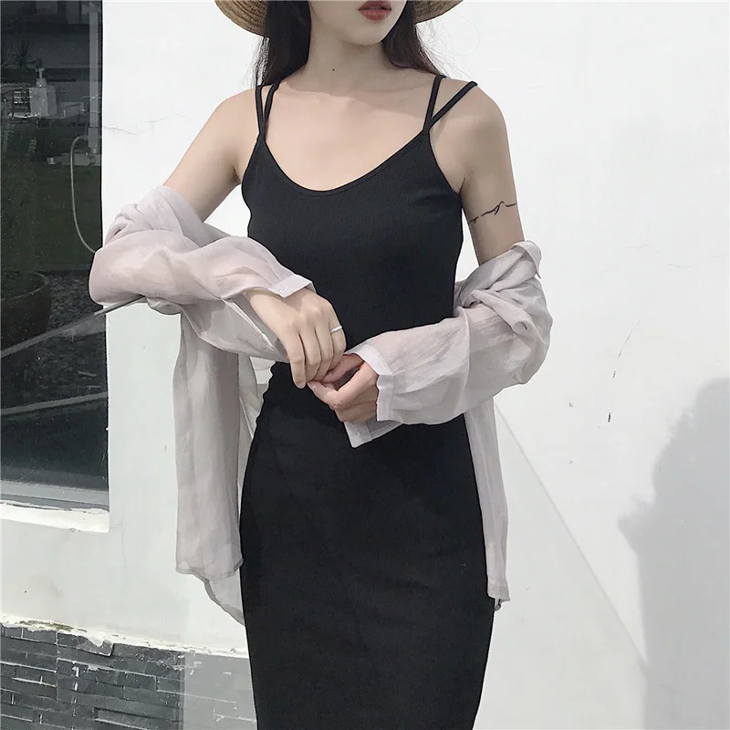 2019 New Beach Sexy Long Dresses Women Spaghetti Strap Split Dresses Open Back Vintage Strapless Thin Sheath Dress LJ2260
2019 New Beach Sexy Long Dresses Women Spaghetti Strap Split Dresses Open Back Vintage Strapless Thin Sheath Dress LJ2260