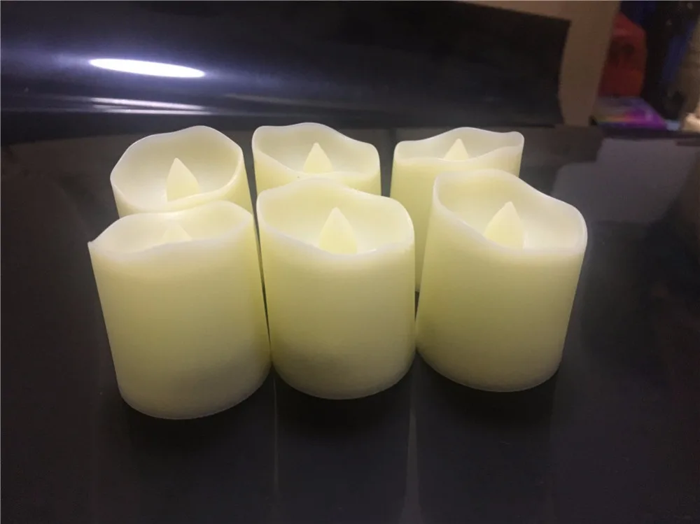 Pack of 6 Electronic Wireless LED Candles Remote Control And Timer Flickering Flameless Tea Light Candles Warm White Party Weddi
Pack of 6 Electronic Wireless LED Candles Remote Control And Timer Flickering Flameless Tea Light Candles Warm White Party Weddi