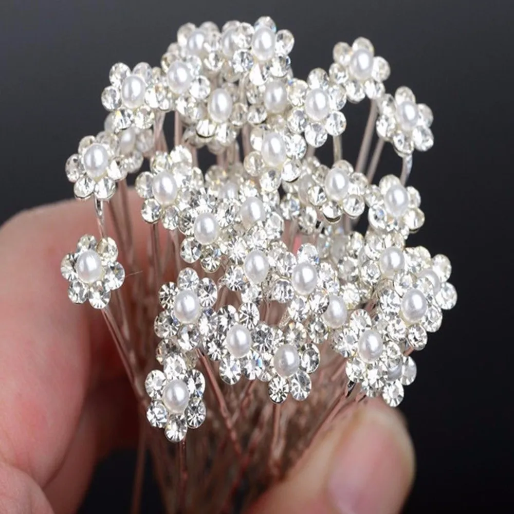 20Pcs Fashion Wedding Bridal Pearl Flower Clear Crystal Rhinestone Hair Pins Clips Bridesmaid Hairwear Jewelry Hair Accessories
20Pcs Fashion Wedding Bridal Pearl Flower Clear Crystal Rhinestone Hair Pins Clips Bridesmaid Hairwear Jewelry Hair Accessories