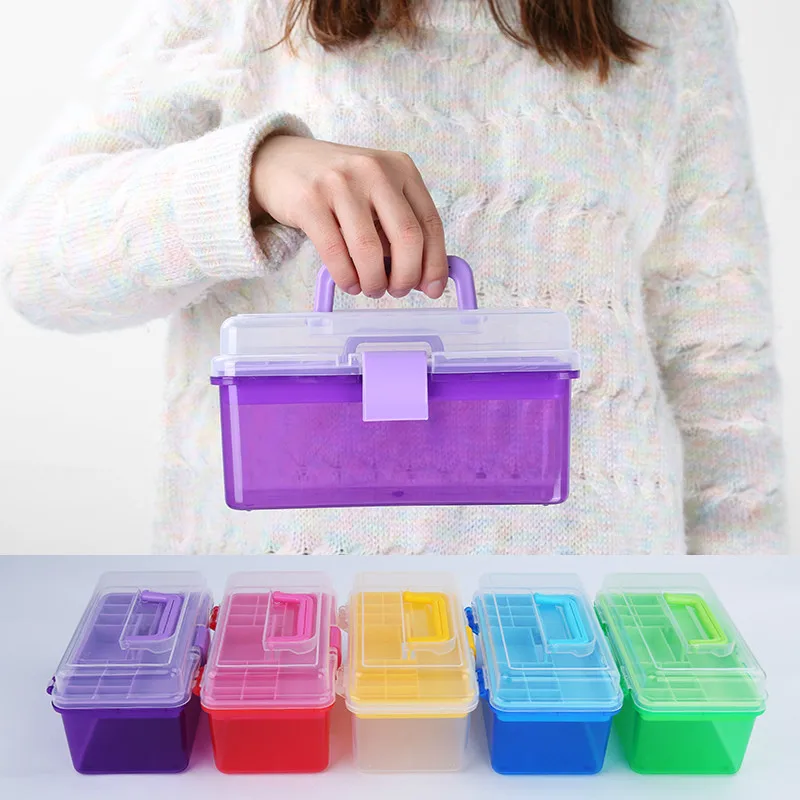 1 Pcs Color Random Tool Box, Household Tool Box, Double-layer Transparent Storage Box
1 Pcs Color Random Tool Box, Household Tool Box, Double-layer Transparent Storage Box