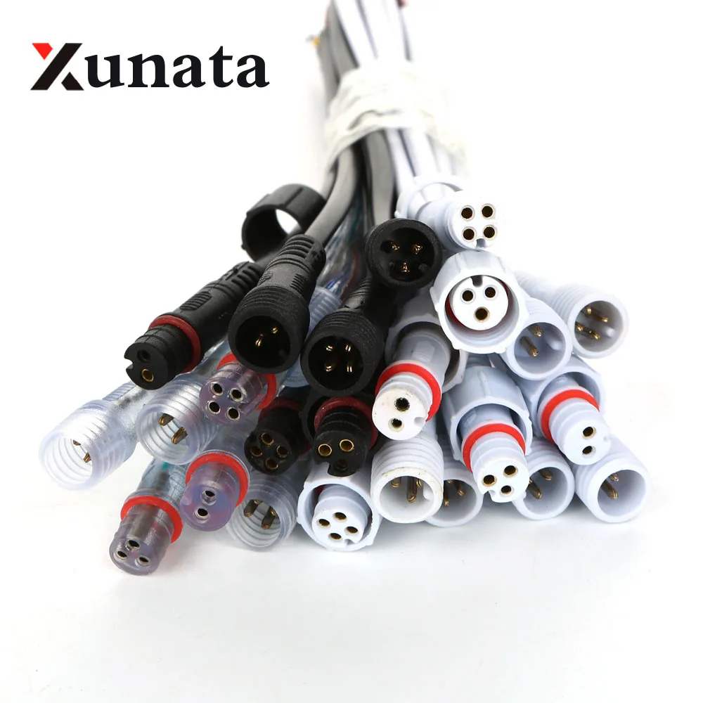 5pairs 2 pin / 3 pin / 4 pin Waterproof connector with wire cable IP68 female & male plug 2X 0.3(mm2)
5pairs 2 pin / 3 pin / 4 pin Waterproof connector with wire cable IP68 female & male plug 2X 0.3(mm2)