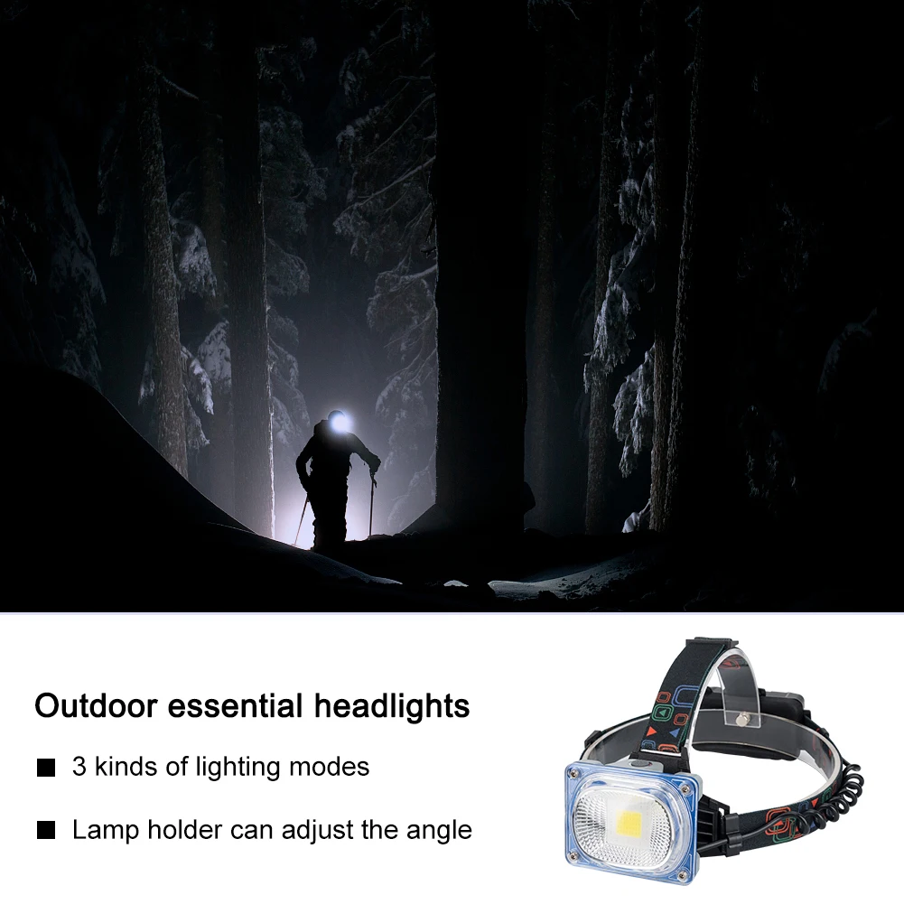 LED Wide Angle Headlamp 3 Modes USB Rechargeable Headlight Camping Head Torch COB LED Hunting Warning Head Lights Lantern 18650
LED Wide Angle Headlamp 3 Modes USB Rechargeable Headlight Camping Head Torch COB LED Hunting Warning Head Lights Lantern 18650