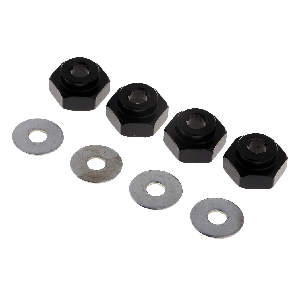 4x Wheel Hex Combine 12mm to 17mm Longer for 1/10 to 1/8 RC Car Modified Kit