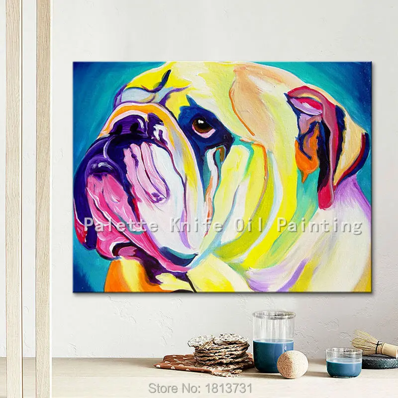 Dog Canvas oil painting caudros decoracion Wall art wall Pictures For Living Room home decor Pop art dog modern abstract Animal8
Dog Canvas oil painting caudros decoracion Wall art wall Pictures For Living Room home decor Pop art dog modern abstract Animal8
