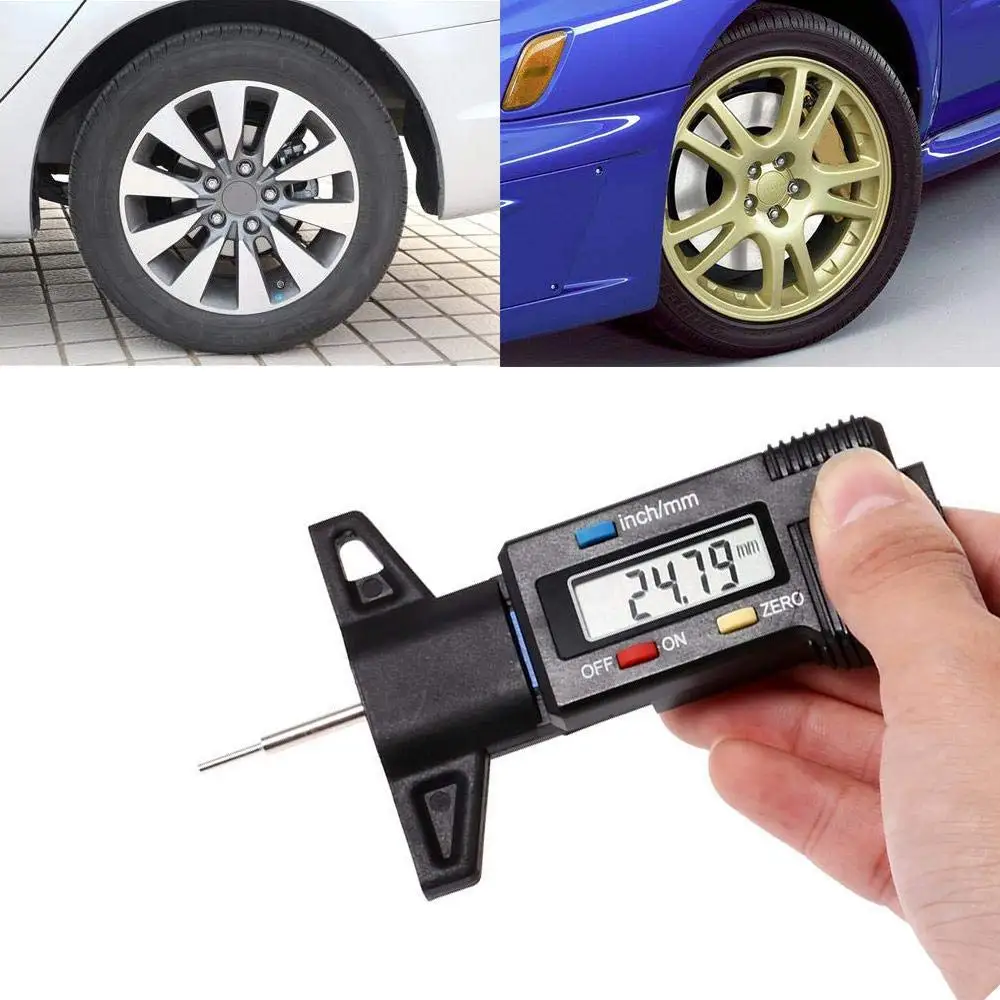 Car Digital Tyre Tire Tread Depth Gauge Tool Thickness Measurer Caliper LCD Display 0-25.4mm
Car Digital Tyre Tire Tread Depth Gauge Tool Thickness Measurer Caliper LCD Display 0-25.4mm