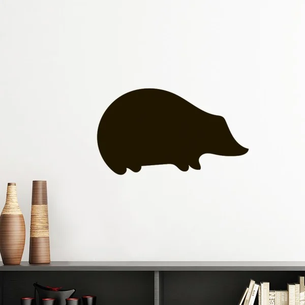 

Black Hedgehog Animal Portrayal Silhouette Removable Wall Sticker Art Decals Mural DIY Wallpaper for Room Decal