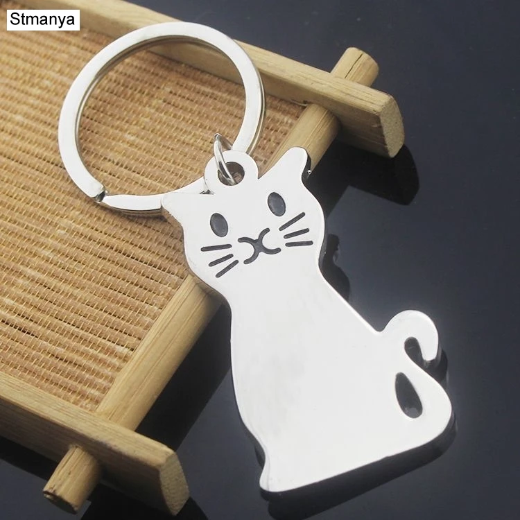 Hot Cartoon Cat Key chain Bag Charm Accessories key ring New Men women Couple gift Jewelry K2034
Hot Cartoon Cat Key chain Bag Charm Accessories key ring New Men women Couple gift Jewelry K2034