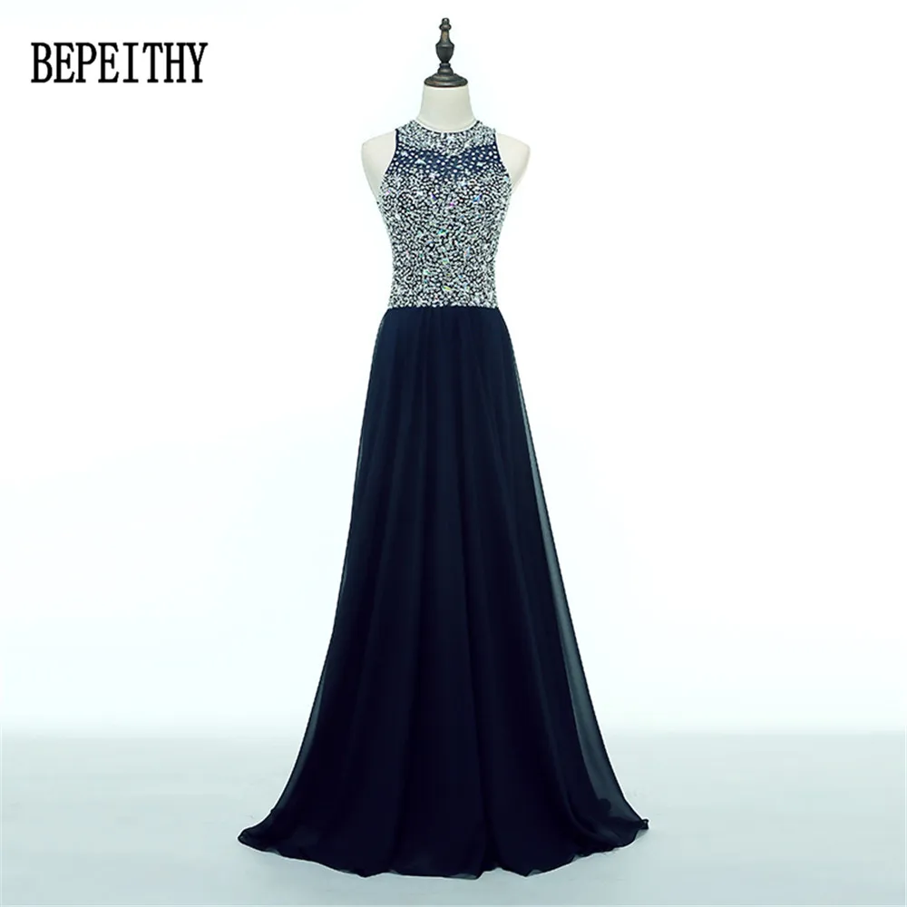 BEPEITHY New Arrival Robe De Soiree Chiffon O-neck Long Evening Gown Party Elegant Navy Blue Beads Vintage Prom Dresses 2022
BEPEITHY New Arrival Robe De Soiree Chiffon O-neck Long Evening Gown Party Elegant Navy Blue Beads Vintage Prom Dresses 2022