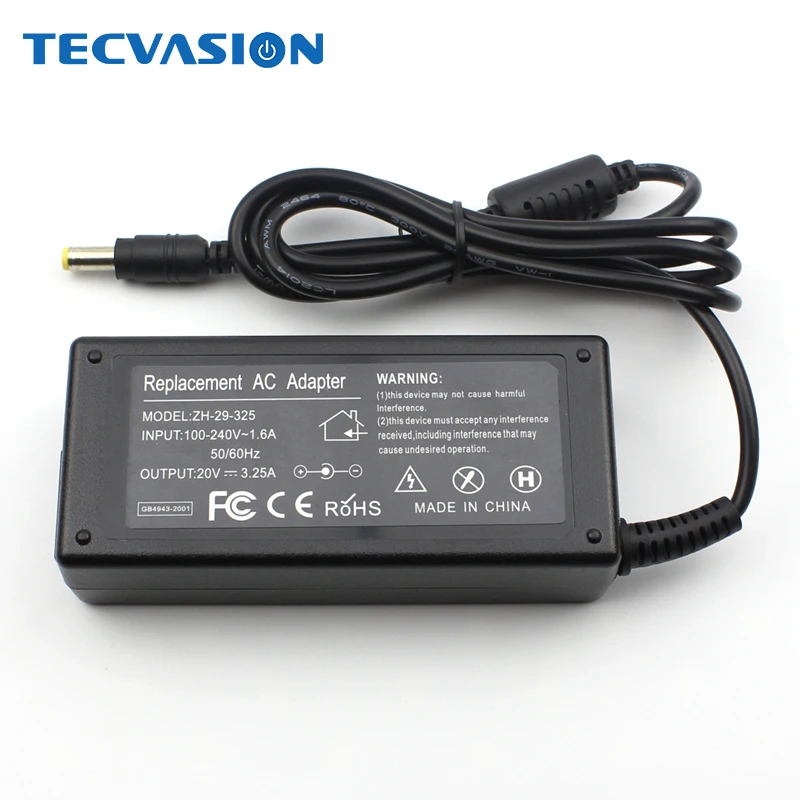 AC Adapter Laptop Charger 20V 3.25A 5.5*2.5mm For Lenovo IBM Z500 B470 B570e B570 G570 G470 Z500 G770 V570 Z400 P500 P500 Series
AC Adapter Laptop Charger 20V 3.25A 5.5*2.5mm For Lenovo IBM Z500 B470 B570e B570 G570 G470 Z500 G770 V570 Z400 P500 P500 Series