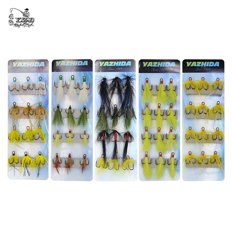 Feather Dressed Round Bend Treble Hook 12pcs Size 4 6 8 10 12 White Black Nickel Chartreuse Feather Replacement Fishing Hooks
Feather Dressed Round Bend Treble Hook 12pcs Size 4 6 8 10 12 White Black Nickel Chartreuse Feather Replacement Fishing Hooks
