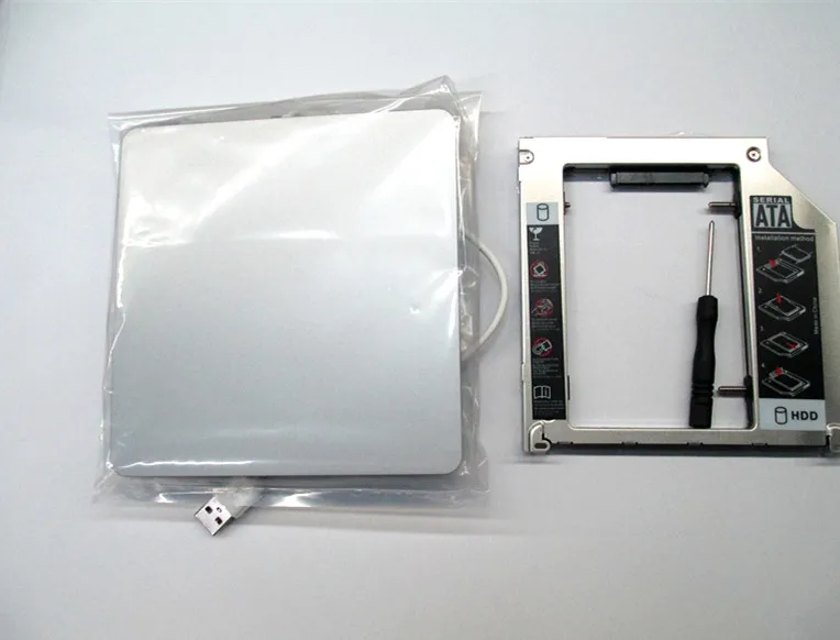 Новый чехол для Apple Macbook Pro unibody 13 "HDD SSD Optibay адаптер Caddy Kit USB DVD Чехол|usb dvd case|adapter