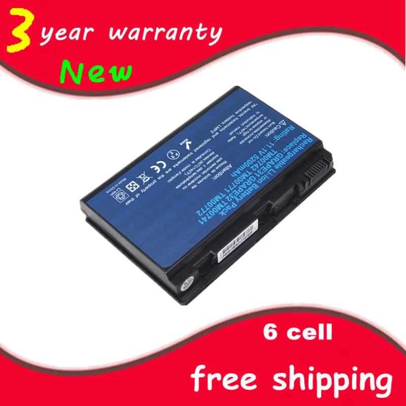 

Laptop battery Notebook batteries TM00741 TM00742 TM00751 GRAPE32 GRAPE34 for Acer Extensa 5235 5420G 5620G 5630 5630G 7220