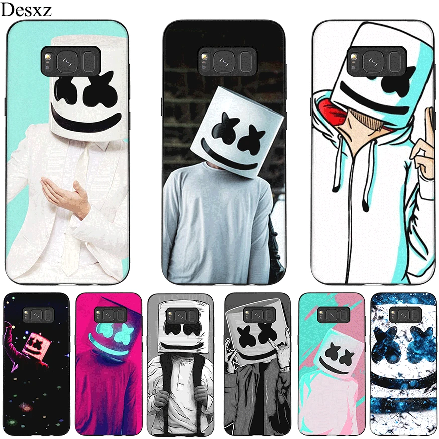 ТПУ силиконовый чехол для телефона Marshmello Samsung GALAXY J6 A3 A5 A30 A10 A40 A50 A70 A7 A8 A9 A6 Plus