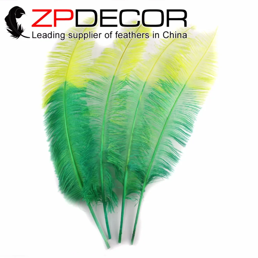 ZPDECOR FREE SHIPPING 50pcs/lot 55-60CM(22-24inch) Yellow and Green Ostrich Nandu Trimed Feathers for Hats/Craft/Costume/Wedding
ZPDECOR FREE SHIPPING 50pcs/lot 55-60CM(22-24inch) Yellow and Green Ostrich Nandu Trimed Feathers for Hats/Craft/Costume/Wedding