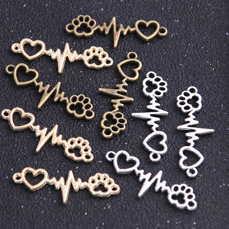 14pcs 33*12mm Three Color Love Charms Bear Paw Connector Jewelry Making DIY Handmade Craft DIY 4B1508
14pcs 33*12mm Three Color Love Charms Bear Paw Connector Jewelry Making DIY Handmade Craft DIY 4B1508