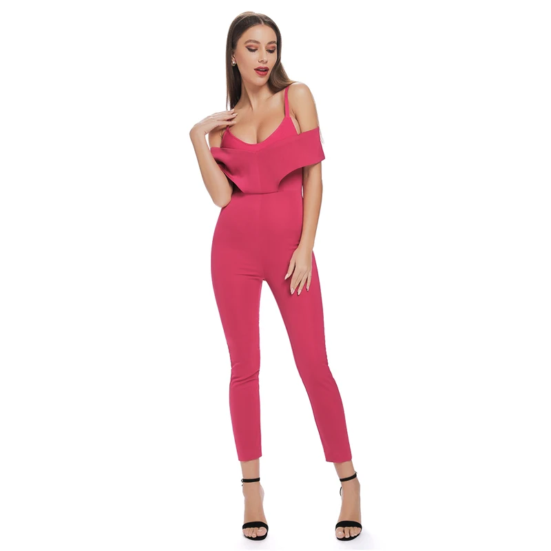 2019 Summer Sexy Spaghetti Strap Jumpsuit New Fashion Style Pink Deep V-Neck Hollow Out Evening Party Jumpsuits Wholesale
2019 Summer Sexy Spaghetti Strap Jumpsuit New Fashion Style Pink Deep V-Neck Hollow Out Evening Party Jumpsuits Wholesale
