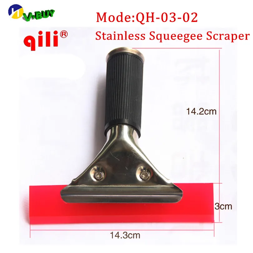 DHL 50pcs Good Quality Stainless Squeegee Rubber Scraper Free shipping Qili QH-03-02 squeegee Car Vehicles Cleaning Tool
DHL 50pcs Good Quality Stainless Squeegee Rubber Scraper Free shipping Qili QH-03-02 squeegee Car Vehicles Cleaning Tool