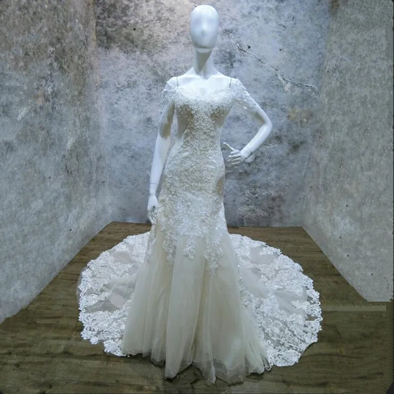 Vinca sunny Vintage Lace Mermaid Wedding Dresses With Sleeves 2021 Robe De Mariee Off The Shoulder Bridal Gowns Custom size
Vinca sunny Vintage Lace Mermaid Wedding Dresses With Sleeves 2021 Robe De Mariee Off The Shoulder Bridal Gowns Custom size